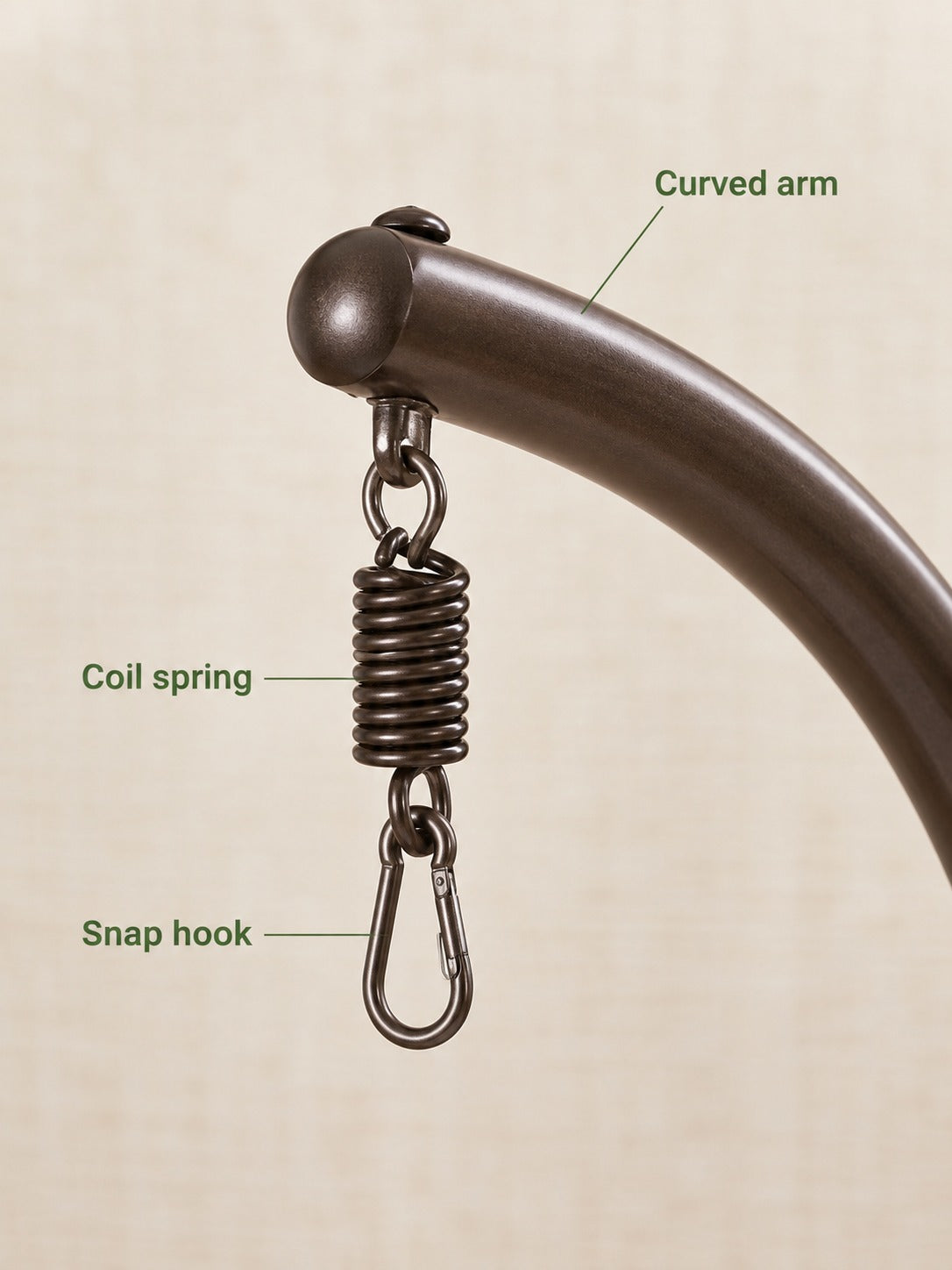 Hanging Chair Stand for Patio, Balcony and Indoor Use