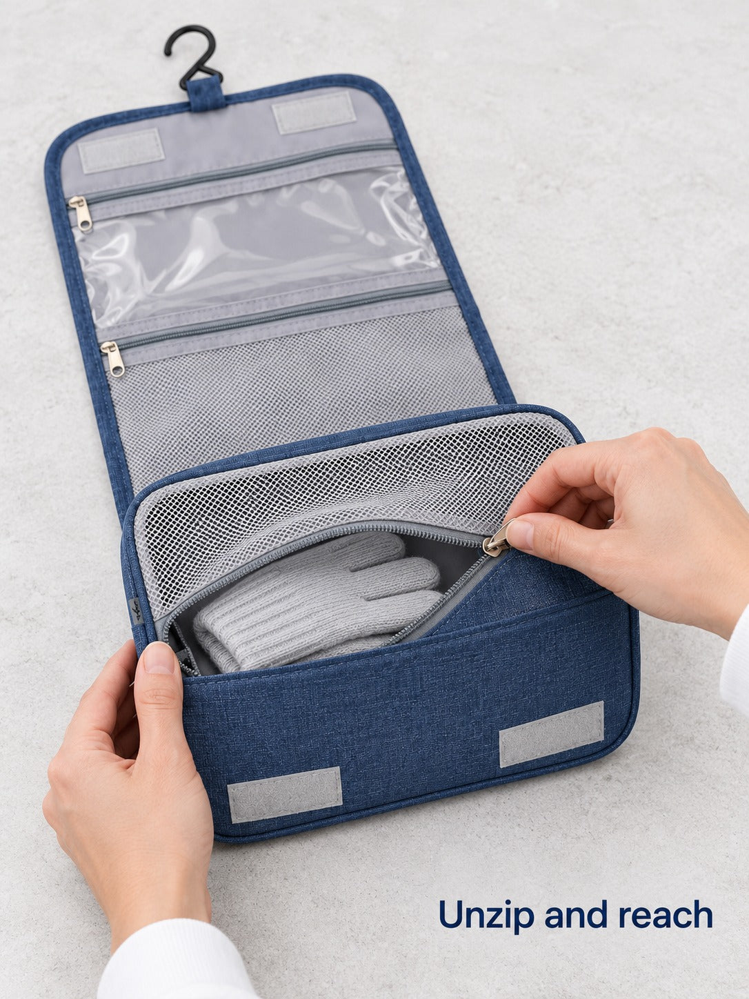 Hanging Travel Toiletry Bag, Waterproof Makeup Organizer