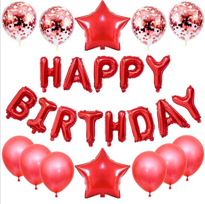 Birthday Letter Balloons Set for Photo-Ready Party Decor