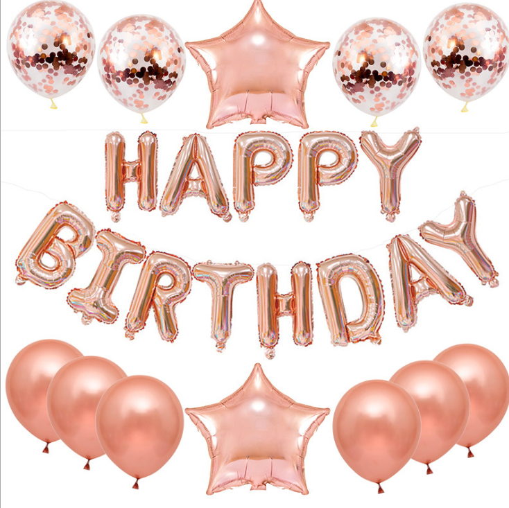 Birthday Letter Balloons Set for Photo-Ready Party Decor