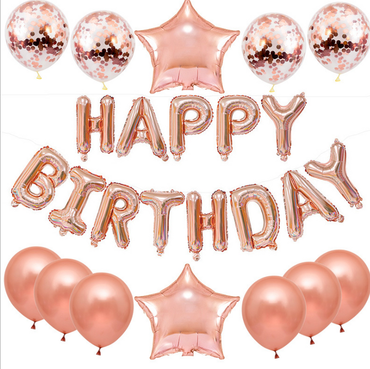 Birthday Letter Balloons Set for Photo-Ready Party Decor