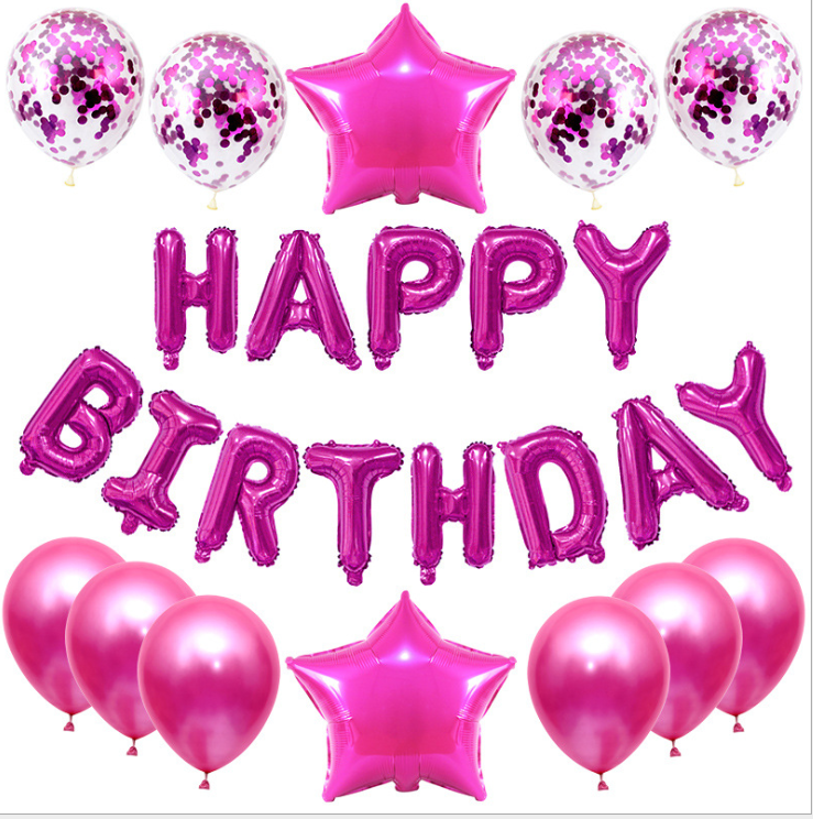 Birthday Letter Balloons Set for Photo-Ready Party Decor