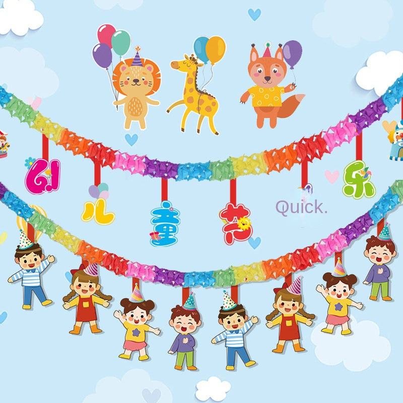 Children's Day Streamers & Animal Party Decorations