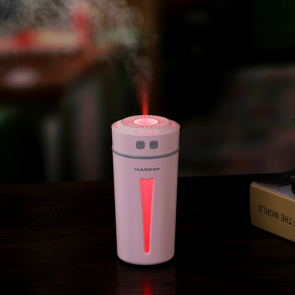 Mini USB Cool Mist Humidifier with Colorful LED Glow