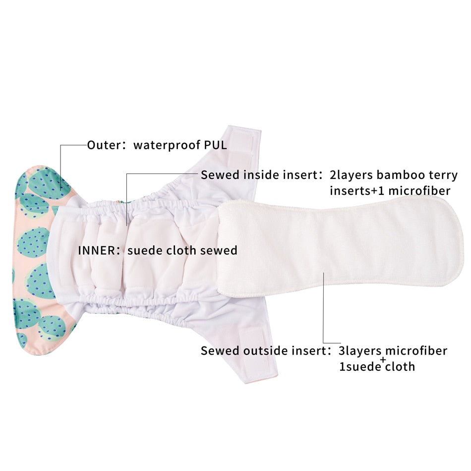 Heavy Wetter Cloth Diaper for Overnight Leak Protection