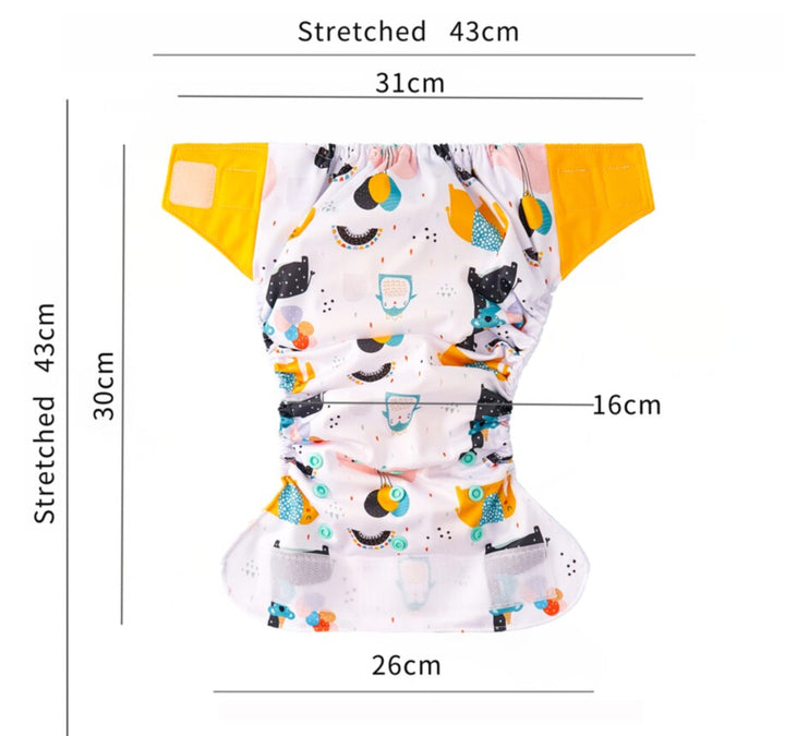 Heavy Wetter Cloth Diaper for Overnight Leak Protection