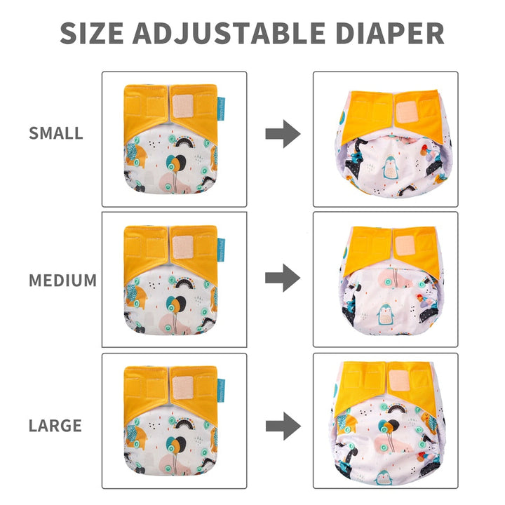 Heavy Wetter Cloth Diaper for Overnight Leak Protection