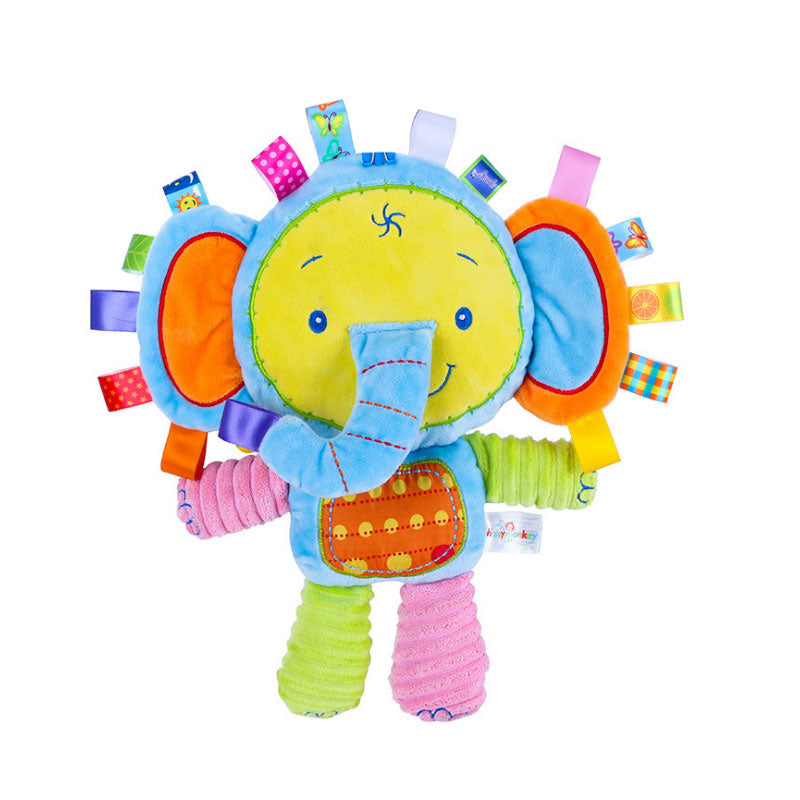 Baby Plush Rattle Toy for Sensory Play and Cuddles