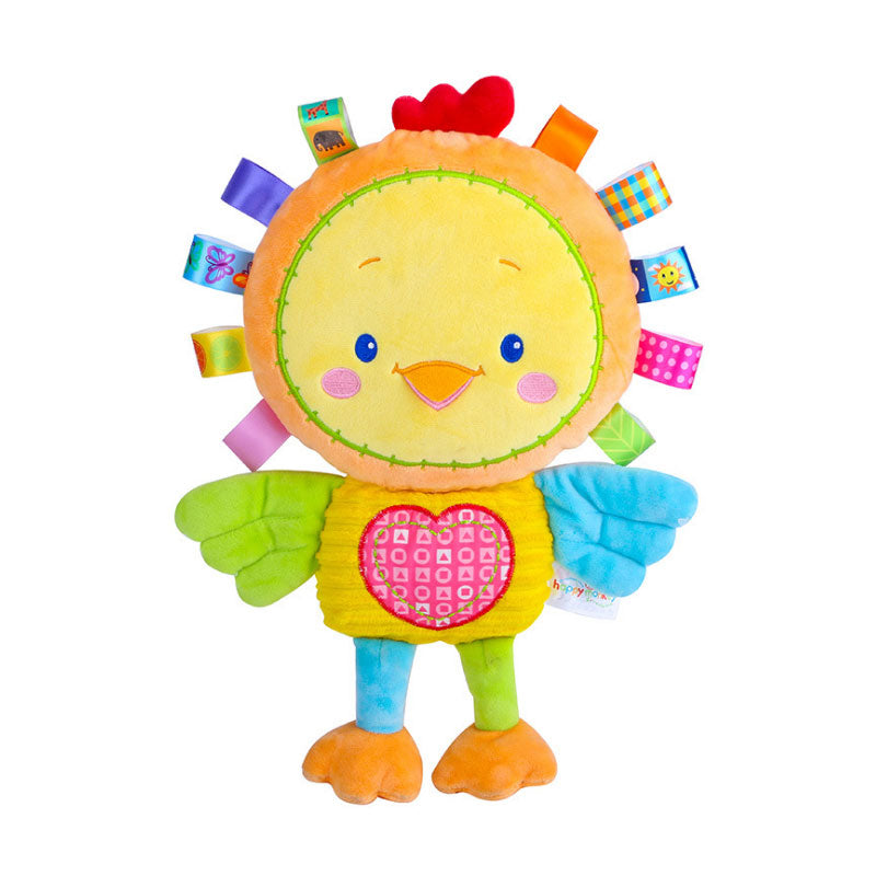 Baby Plush Rattle Toy for Sensory Play and Cuddles