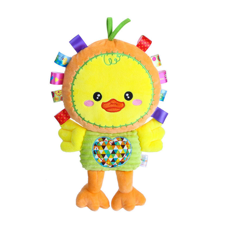 Baby Plush Rattle Toy for Sensory Play and Cuddles