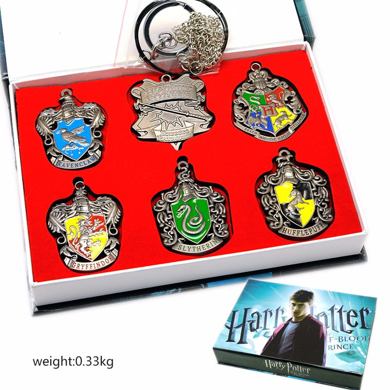 Harry Potter-Inspired 7-Piece Metal Gift Set for Fans