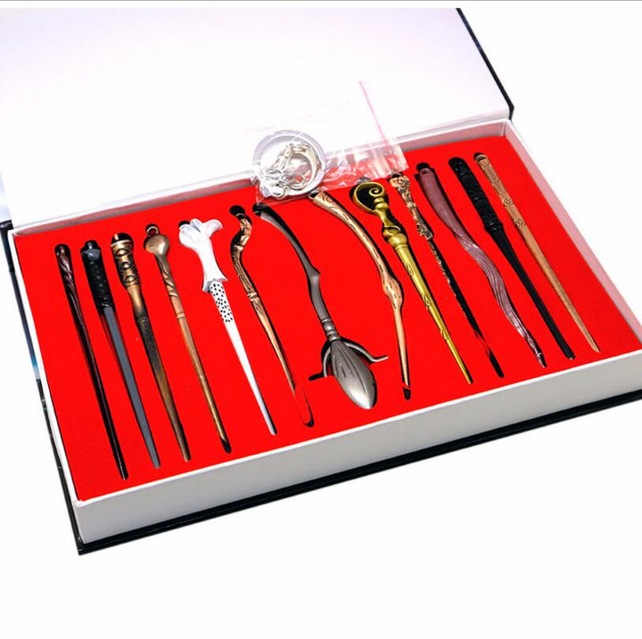 Harry Potter-Inspired 7-Piece Metal Gift Set for Fans