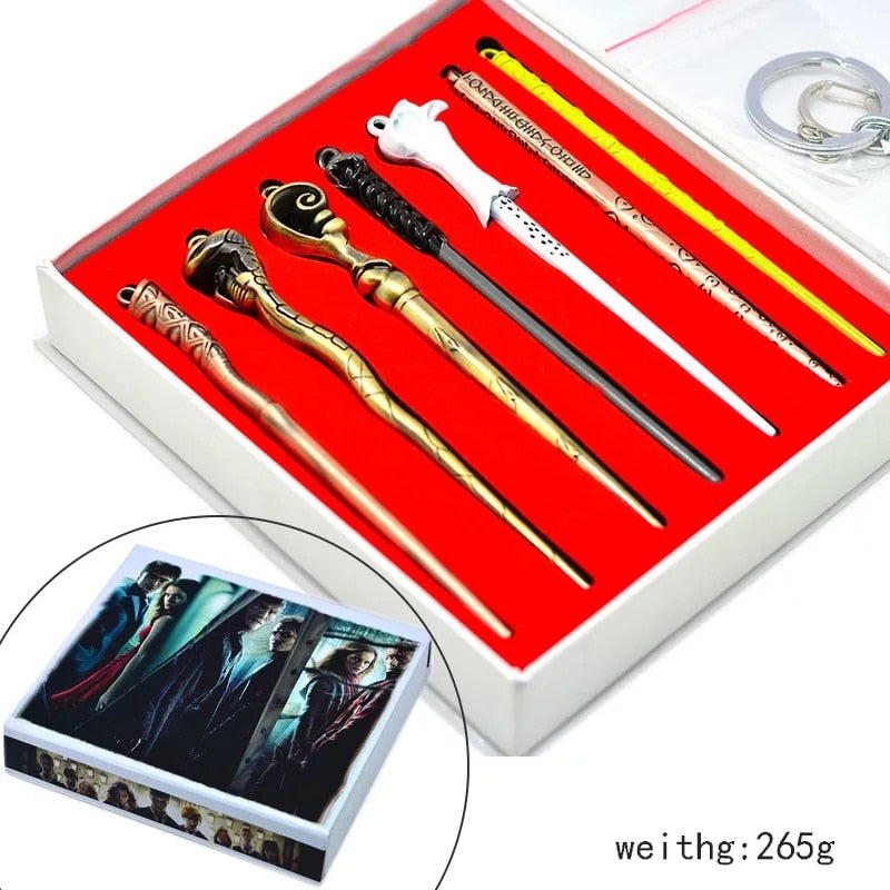 Harry Potter-Inspired 7-Piece Metal Gift Set for Fans