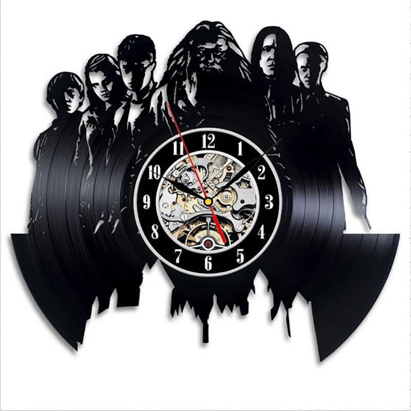 Harry Potter Vinyl Record Wall Clock Statement Decor