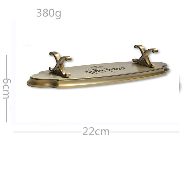 Harry Potter Wand Holder Antique Gold Display Stand