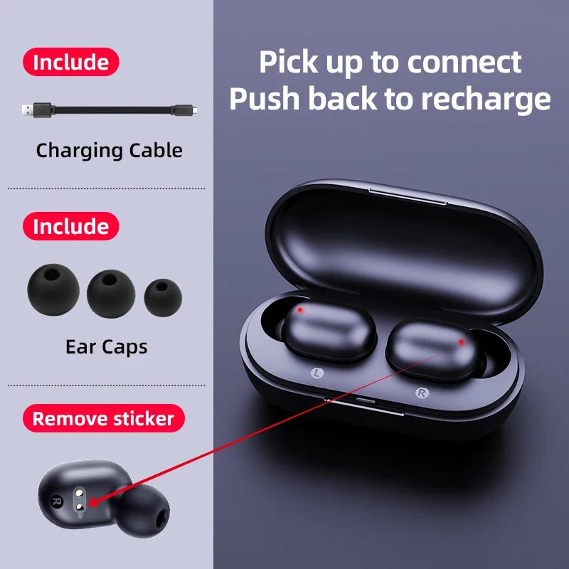 Wireless Earbuds with Touch Control and 12-Hour Battery