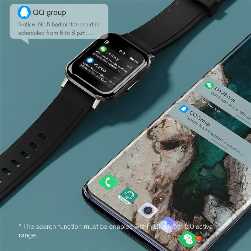 Smart Watch Fitness Tracker: Sleep, Heart Rate & Alerts