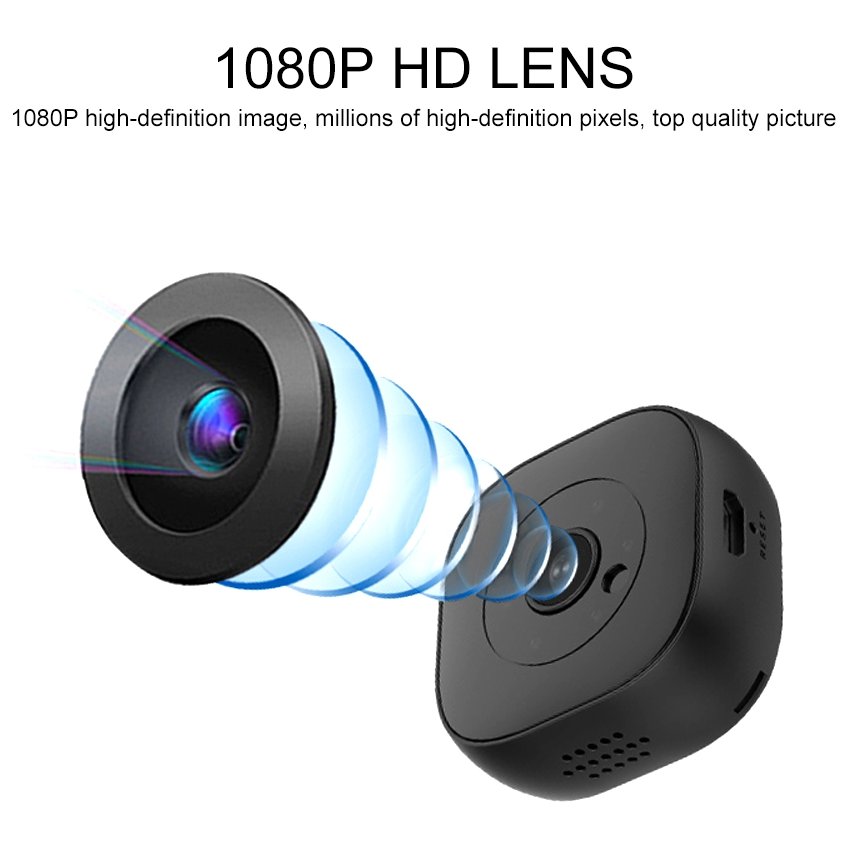 Mini 1080P WiFi Camera with Night Vision & Motion Alerts