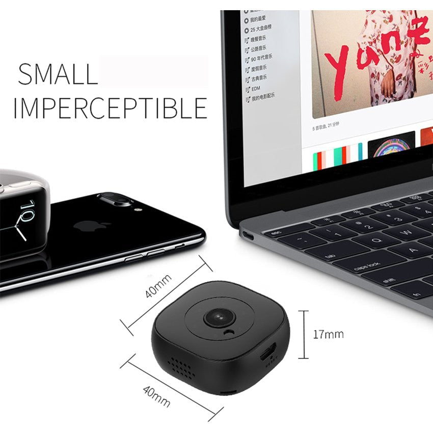 Mini 1080P WiFi Camera with Night Vision & Motion Alerts