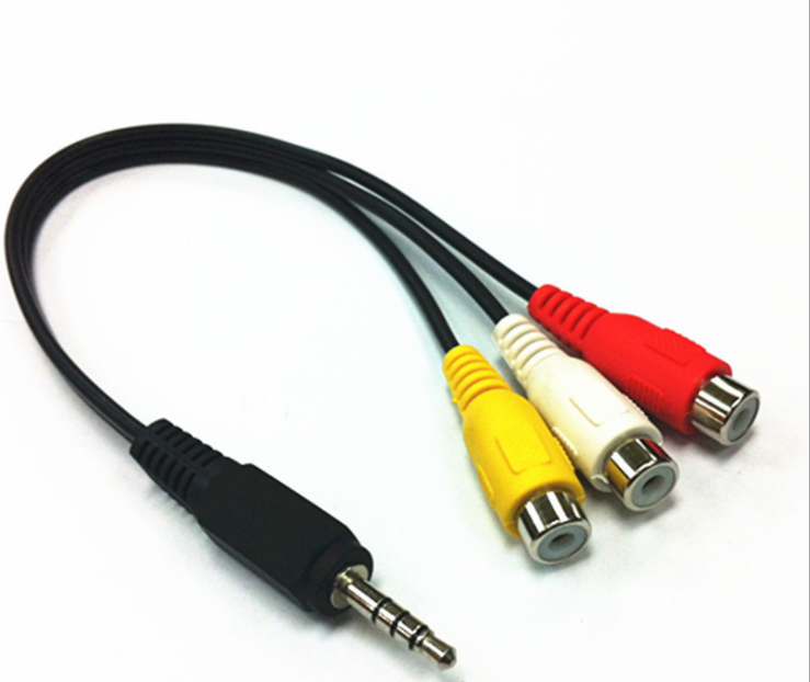 3.5mm to RCA AV Cable for Satellite Receiver Setup