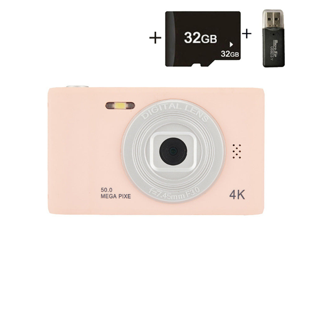 Retro Digital Camera: Pocket 4K Compact for Students