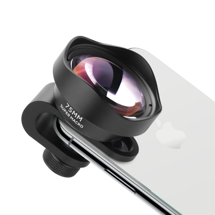 Clip-On 75mm Phone Macro Lens for Sharp Close-Up Detail