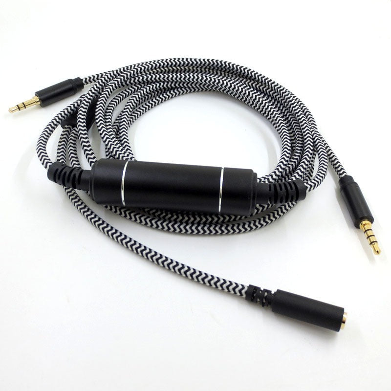 Headset Audio Splitter Cable with Separate Chat Mic
