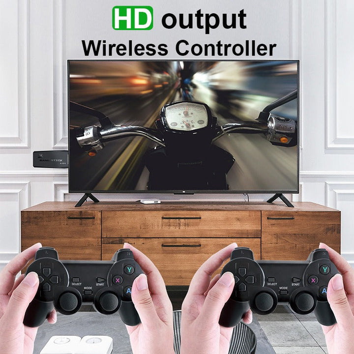 Retro 4K HDMI Game Stick with 2 Wireless Controllers