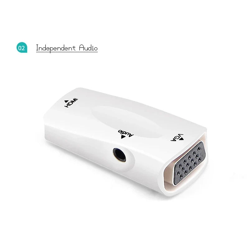 HDMI to VGA Adapter with Audio Output for Older Displays