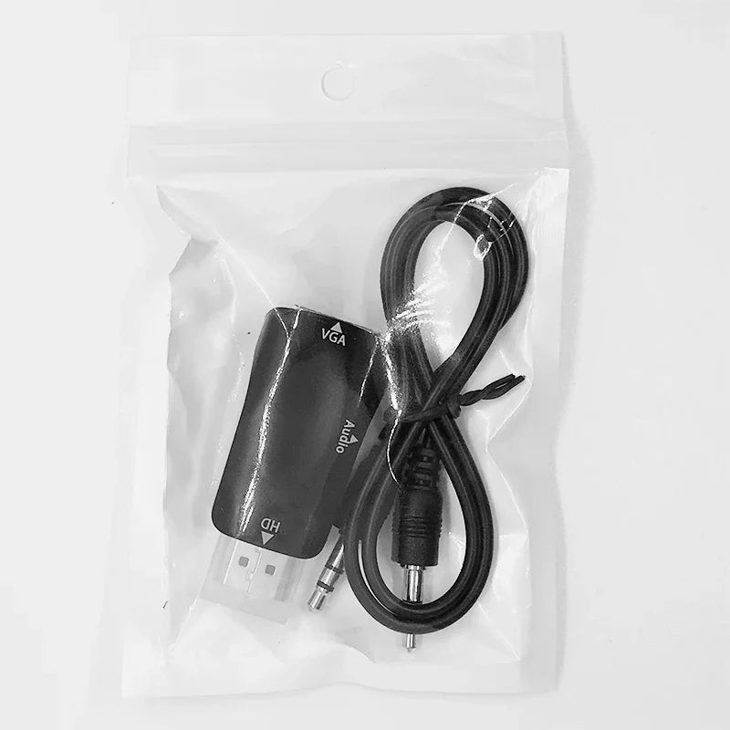 HDMI to VGA Adapter with Audio Output for Older Displays