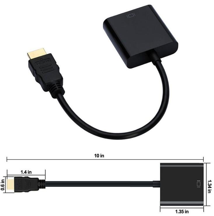HDMI to VGA Adapter 1080P Video and Audio Converter