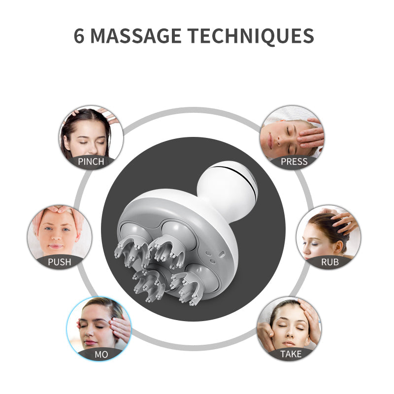 Head Massager for Scalp Tension: 84-Contact 3D Relief