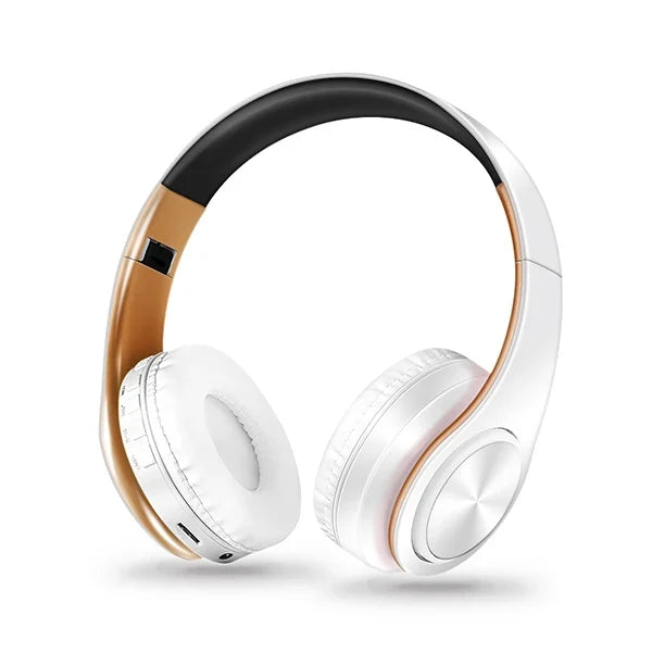Foldable Wireless Headphones with Mic for Commuting