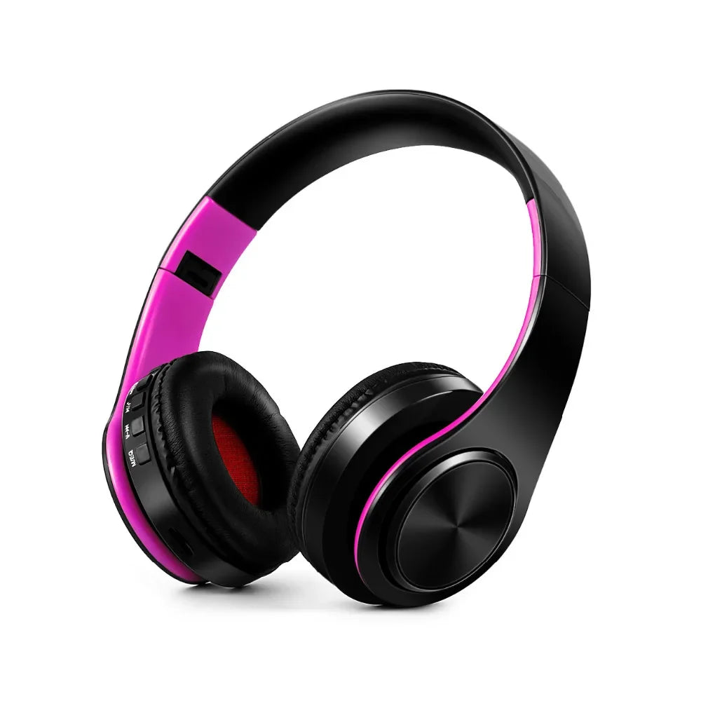 Foldable Wireless Headphones with Mic for Commuting