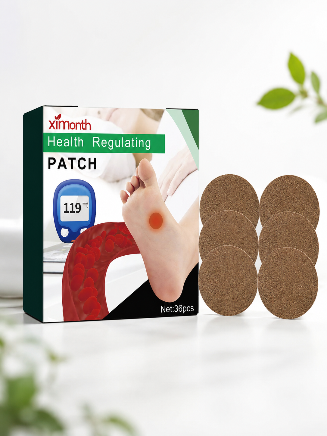 36 Health Regulating Patches – Natural Relief