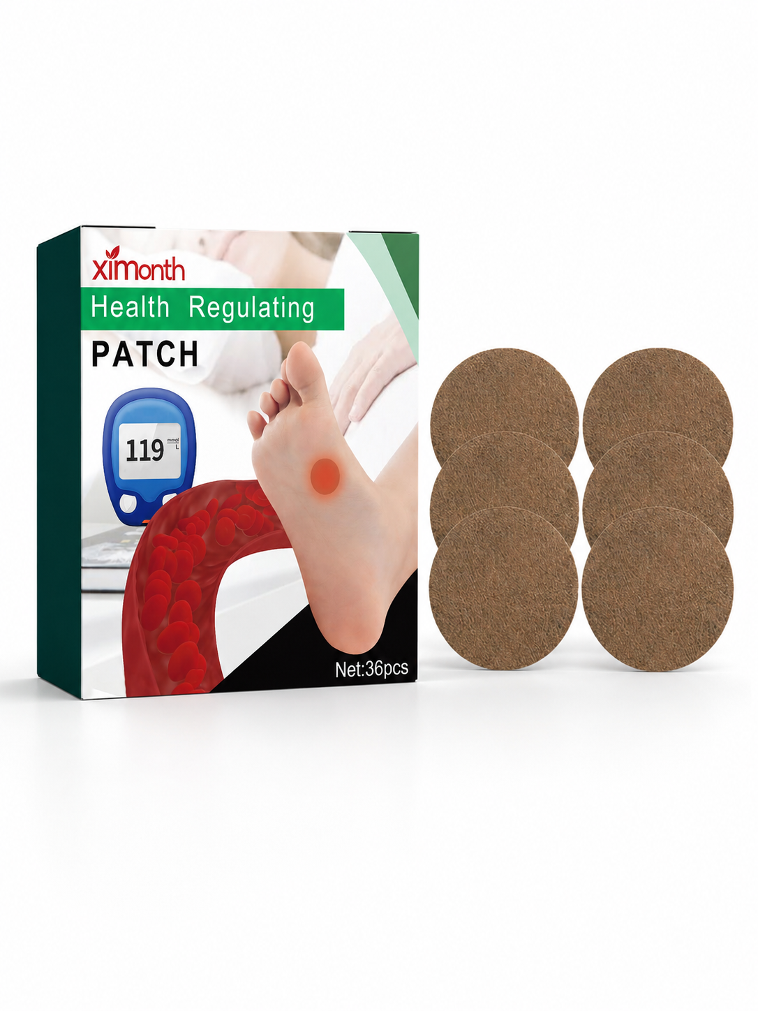 36 Health Regulating Patches – Natural Relief