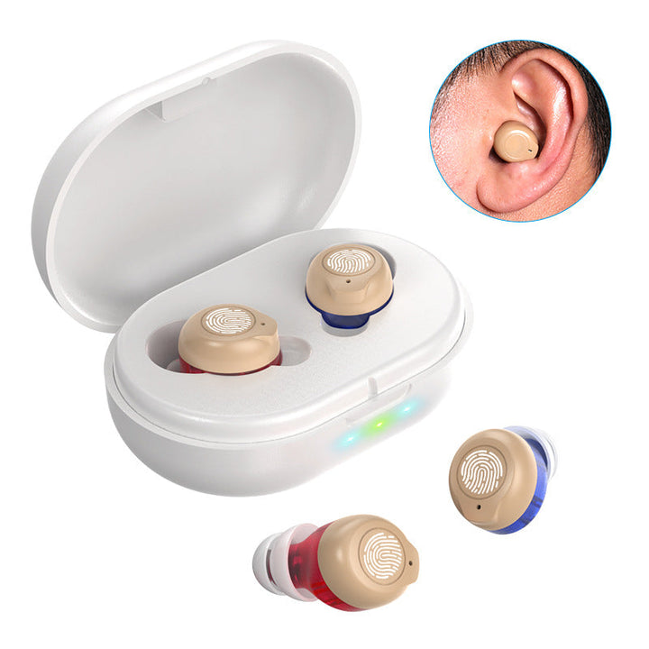 Discreet In-Ear Hearing Sound Amplifier for Seniors