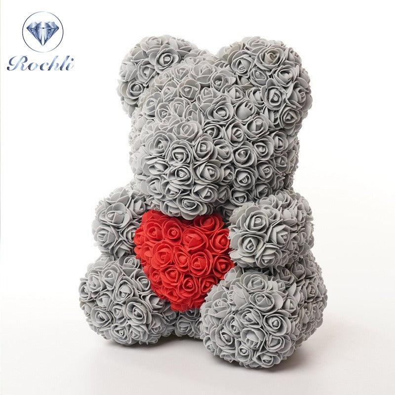 Rose Bear Decorative Gift for Lasting Birthday Joy