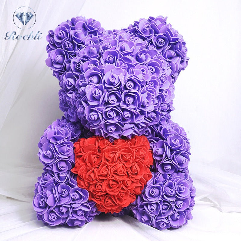 Rose Bear Decorative Gift for Lasting Birthday Joy