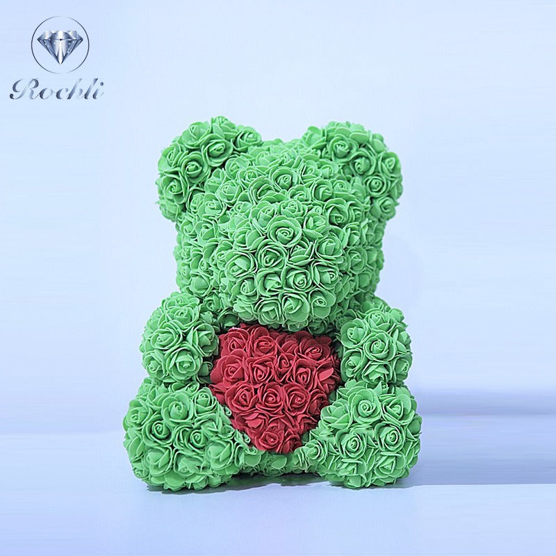 Rose Bear Decorative Gift for Lasting Birthday Joy