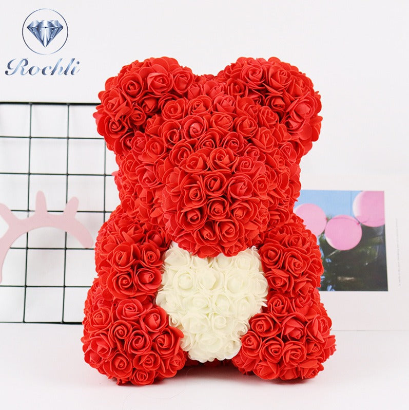 Rose Bear Decorative Gift for Lasting Birthday Joy
