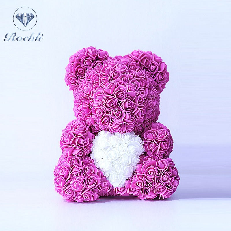 Rose Bear Decorative Gift for Lasting Birthday Joy