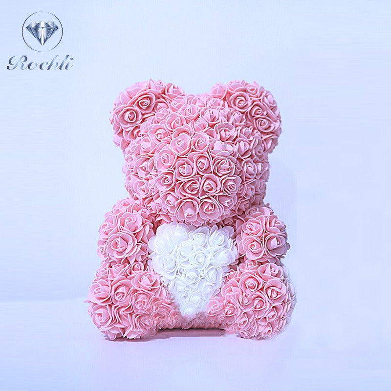 Rose Bear Decorative Gift for Lasting Birthday Joy
