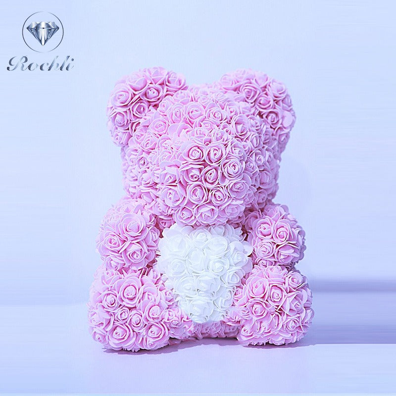 Rose Bear Decorative Gift for Lasting Birthday Joy