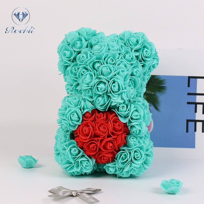 Rose Bear Decorative Gift for Lasting Birthday Joy