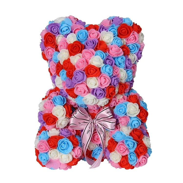 Rose Bear Decorative Gift for Lasting Birthday Joy