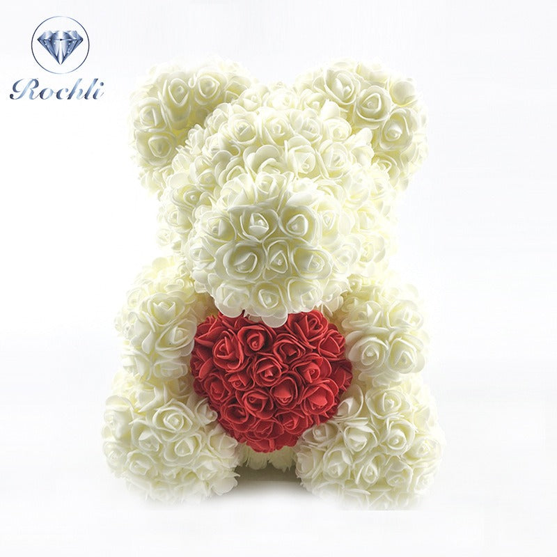 Rose Bear Decorative Gift for Lasting Birthday Joy