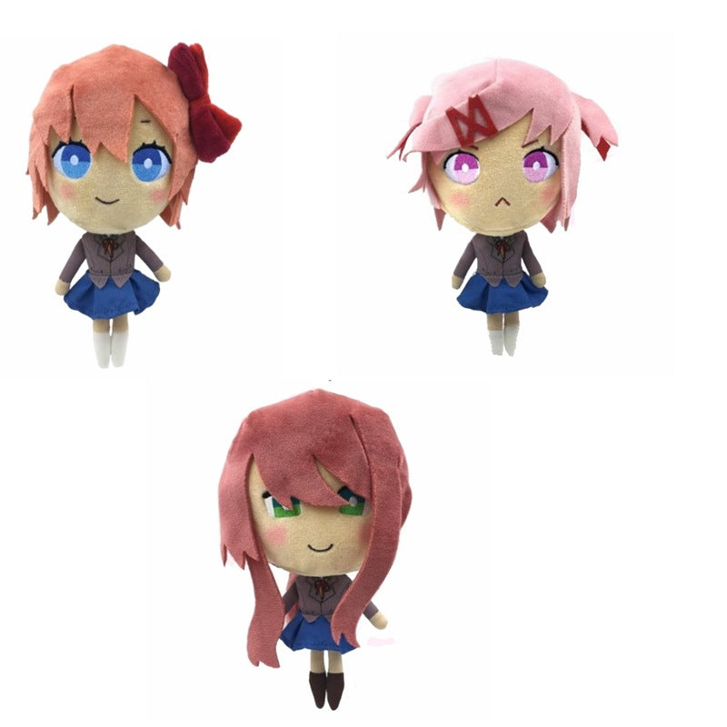 Anime Literature Club Girl Plush Toy Desk Decor Gift