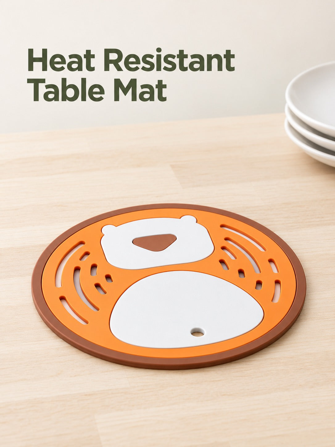 Heat Resistant Silicone Table Mat for Hot Pots & Cups