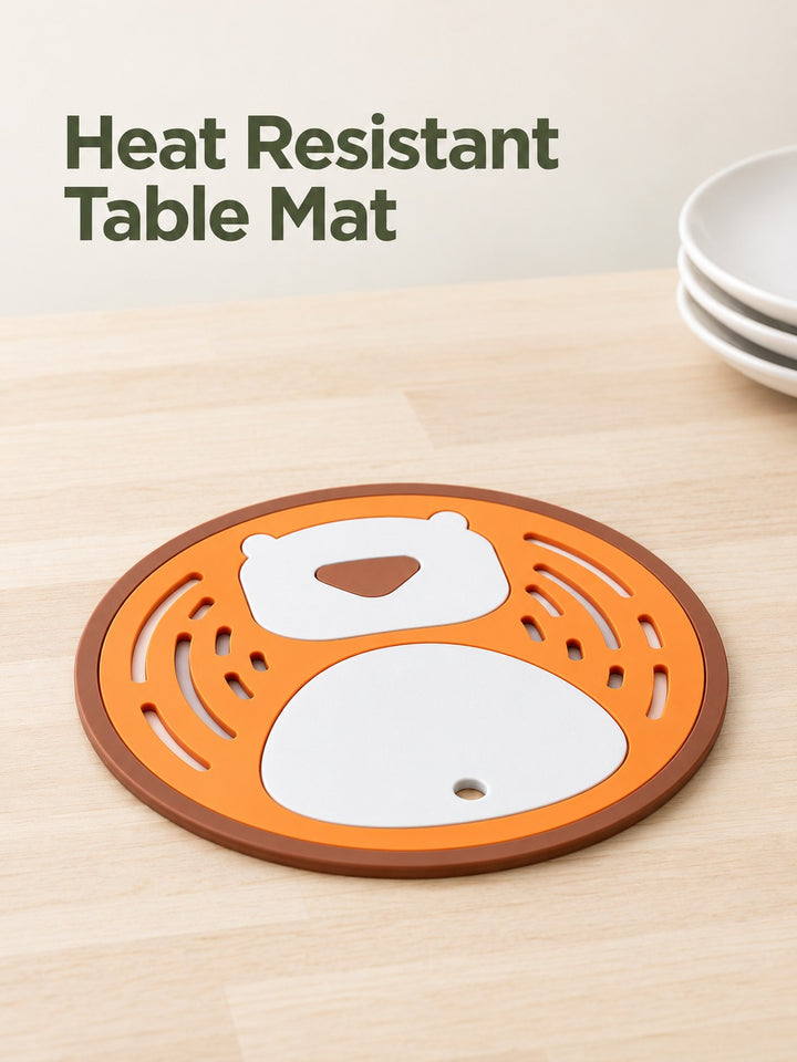 Heat Resistant Silicone Table Mat for Hot Pots & Cups